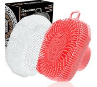 RamPula Limpiador facial y red africana, cepillo exfoliante de silicona para hombres, cepillo de limpieza facial, limpieza manual impermeable, cuidado de la piel, eliminación de puntos negros