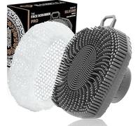 RamPula Limpiador facial y red africana, cepillo exfoliante de silicona para hombres, cepillo de limpieza facial, limpieza manual impermeable, cuidado de la piel, eliminación de puntos negros