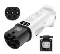 RamTouch Adaptador Tipo 2 a Schuko para Estaciones de Carga & Wallbox (230V, 16A, 3.68kW, IP44) | Enchufe Tipo 2 a Toma Schuko para E-Bike, Patinete, Moto, Silla Eléctrica y Micro-EV (No para V2L)