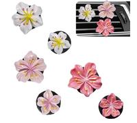 RAMTRIO 6 piezas flor de margaritas clip ambientador de coche, difusor de coche, accesorios para coche, decoración interior, amigo, mujeres, coche, aromaterapia, difusor de aceite esencial