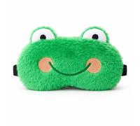 Rana Antifaz Dormir Niño, Máscara de Ojos de Felpa Esponjoso en 3D, Antifaz para Dormir Bonitos Transpirable Divertidos para Viajes Siesta Dormir Niños Adultos