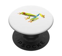 Rana arbórea de Ojos Rojos de la Selva Tropical PopSockets PopGrip Adhesivo