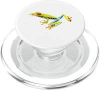 Rana arbórea de Ojos Rojos de la Selva Tropical PopSockets PopGrip para MagSafe