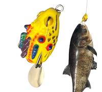 Rana Artificial para Pesca - Cebos Blandos realistas - Cebos Marinos con anzuelos sin Enganche,para Río Lago Mar Pescadores Deportivos