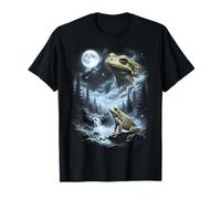 Rana Aullando a la Luna 90's Retro Camiseta