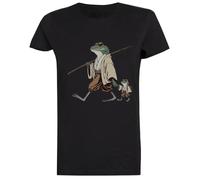 Rana Blanca De Manga Corta para Mujer White Women tee Short Sleeve T-Shirt