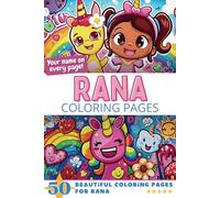Rana Coloring Pages: Wow-Effect! Your name on every page - Rana coloring book - 6x9" - 50x Rana coloring page - Fantastic Gift