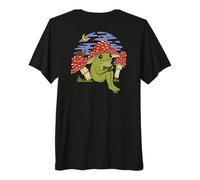 Rana con Sombrero de Seta - Cottagecore Goblincore Book Lover Camiseta Premium