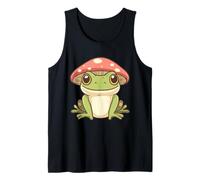 Rana Cottagecore con sombrero de seta Camiseta sin Mangas