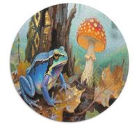 Rana Dardo Veneno 1000 Piezas Rompecabezas Redondo para Adultos Intelectual Desafío para Niños Diseño Rico En Colores CompaRataaivamente Simple con Alta Variedad De Formas 1000pcs (67.5x67.5cm)