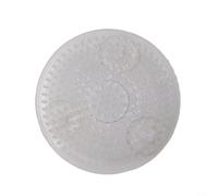 Rana de flores transparente con 3 ventosas, soporte redondo Ikebana Kenzan para arreglos florales, base de plástico con puntas para recipiente de jarrón, decoración del hogar de jardín (1 paquete) (A)