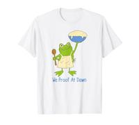 Rana de Masa Madre Que probamos al Amanecer Camiseta gráfica económica, Hombre, Blanco, XL