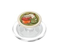 Rana de Oliva con un Tarro de Miel para los Amantes de Las Ranas PopSockets PopGrip para MagSafe