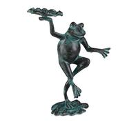 Rana decorativa jardin adorno de hierro fundido 30 cm 5 unidades 1,6 kg 5 piezas