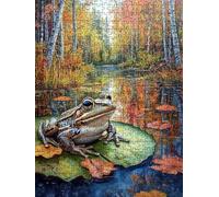 Rana del Lago Puzzle 1000 Piezas, Rompecabezas Adultos Puzzle, Desafiante Puzzles de Decoración Juego de, Entretenimiento Juego Educativo para Toda la Familia, para Regalo Decoración DX0YL7-354