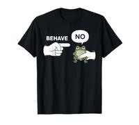 Rana Deshonesta Comportarse No Animal Divertido Rana Meme Dibujos Animados Camiseta