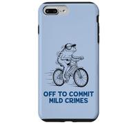 Rana Divertida Montando Bicicleta para Cometer Delitos leves Meme Carcasa para iPhone 7 Plus/8 Plus