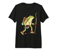 Rana en una Caminata en Las montañas Camiseta Premium