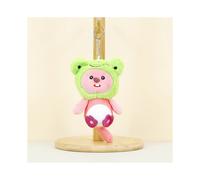 (Rana) Encantador llavero de peluche de castor, perfecto para decorar bolsos y regalar en bodas.