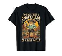 Rana Eres un Tipo Inteligente o un Olor a Pedo Camiseta gráfica económica, Hombre, Negro, M