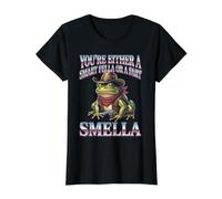 Rana Eres un Tipo Inteligente o un Vaquero de Pedo Smella Camiseta gráfica económica, Mujer, Negro, XS