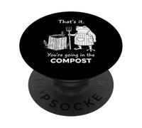 Rana Eso es Todo Vas en el Humor de jardinería Compost PopSockets PopGrip Adhesivo