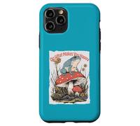 Rana Feliz en Hongos Cottagecore Lindo Seta Arte Carcasa para iPhone 11 Pro