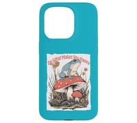 Rana Feliz en Hongos Cottagecore Lindo Seta Arte Carcasa para iPhone 15 Pro