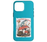 Rana Feliz en Hongos Cottagecore Lindo Seta Arte Carcasa para iPhone 16 Pro MAX