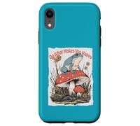 Rana Feliz en Hongos Cottagecore Lindo Seta Arte Carcasa para iPhone XR