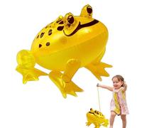 Rana Inflable,Juguete De Rana | Globo de sapo tortuga luminoso que rebota grande - Favores de para niños divertidos de dibujos animados, decoraciones de de rana, de animales para bodas de cumpleaños