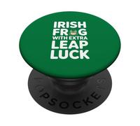 Rana Irlandesa con un Salto Extra Suerte día de San Patricio PopSockets PopGrip Adhesivo