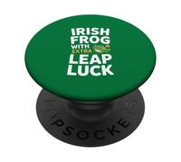 Rana Irlandesa con un Salto Extra Suerte día de San Patricio PopSockets PopGrip Adhesivo