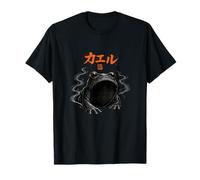 Rana Japonesa Zen Art Minimal Ink Style Kaeru Graphic Camiseta