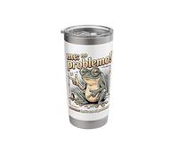Rana Meme Sarcastica Sin Problemas Humor Vintage Vaso térmico de acero inoxidable de doble pared