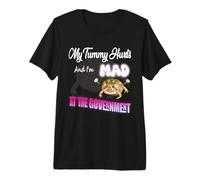 Rana- Mi Barriga Duele y Estoy Enojado con el Meme Rana del Gobierno Camiseta Premium