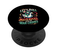 Rana Montando Ganso Vamos a rodar Rocas matemáticas y Hacer crímenes de Guerra PopSockets PopGrip Adhesivo
