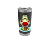 Rana Natación Flotador inflable Verano Vaso térmico de acero inoxidable de doble pared