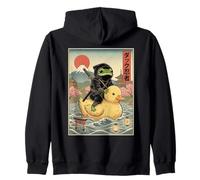 Rana Ninja Japón Vintage Japonés Ukiyo-e Arte Sudadera con Capucha