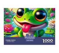 Rana Puzzle De 1000 Piezas Puzzle Arte Rompecabezas De Piso Y Juego Familiar Adultos Y Niños A Partir De 12 Año 70x50cm/1000pcs