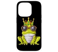 Rana Real con Corona Y Gafas De Sol Príncipe Rana Carcasa para iPhone 14 Pro