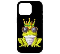 Rana Real con Corona Y Gafas De Sol Príncipe Rana Carcasa para iPhone 16 Pro