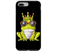 Rana Real con Corona Y Gafas De Sol Príncipe Rana Carcasa para iPhone 7 Plus/8 Plus