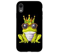 Rana Real con Corona Y Gafas De Sol Príncipe Rana Carcasa para iPhone XR