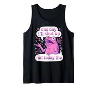 Rana Rosa Graciosa Frase Sarcástica Humor Camiseta sin Mangas