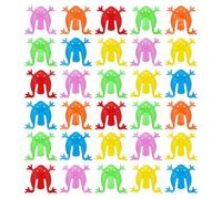 Rana Saltando Juguete Dedo, 30 piezas de juguetes de rana que rebota, Rana Juguetes para niños Novedad, mini juguete en forma de rana, que rebota divertido rebota rana (colores aleatorios)