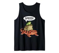 Rana Sapo Monstruo Gila Apilados Humor Reptil Divertido Camiseta sin Mangas