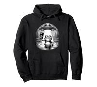 Rana secuestro OVNI Tomando Alien Selfie Noche Sudadera con Capucha
