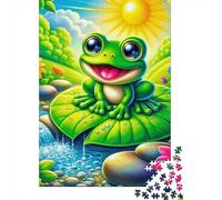 Rana Soleada Rompecabezas de Papel 1000 Piezas para Adultos Cartón Grueso Decoración Hogar Puzzle Relajante Educativo 38x26cm/1000pcs