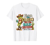 Rana Vaquera Divertida: Vive el Sueño con Humor Camiseta gráfica económica